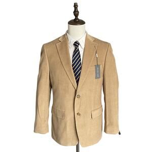 Michael Kors Men's 38 Regular Sport Coat Modern Fit Corduroy Cotton Camel NEW